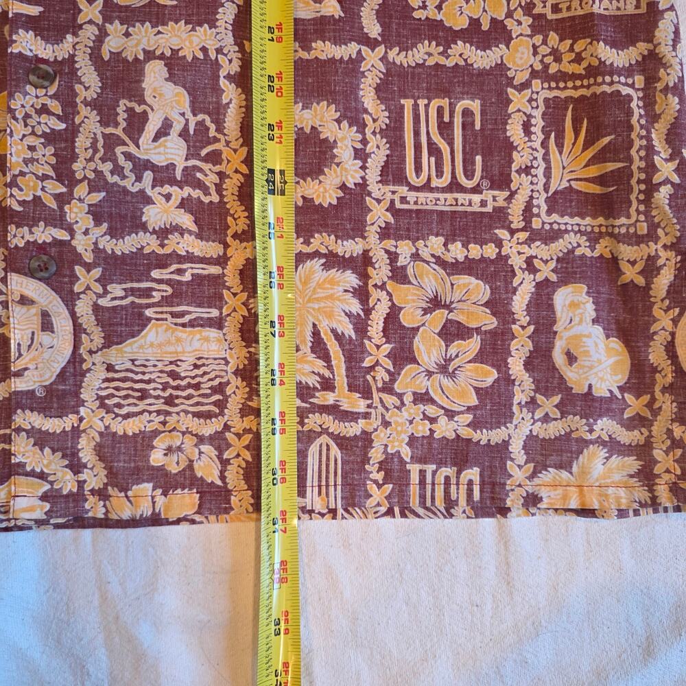 USC Trojans Hawaii Ke Nui‎ College Novelty Print Aloha Shirt XXL - Picture 6 of 6